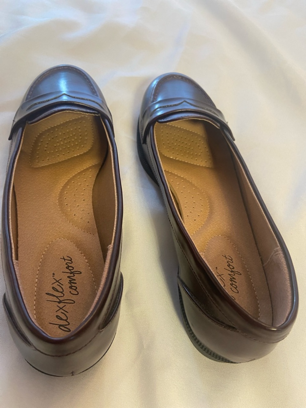 dexflex comfort Burgundy Penny Loafers - Picture 7 of 9